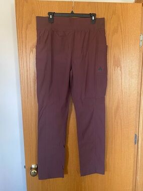Eddie Bauer Women's Straight Leg Pants in Deep Burgundy
